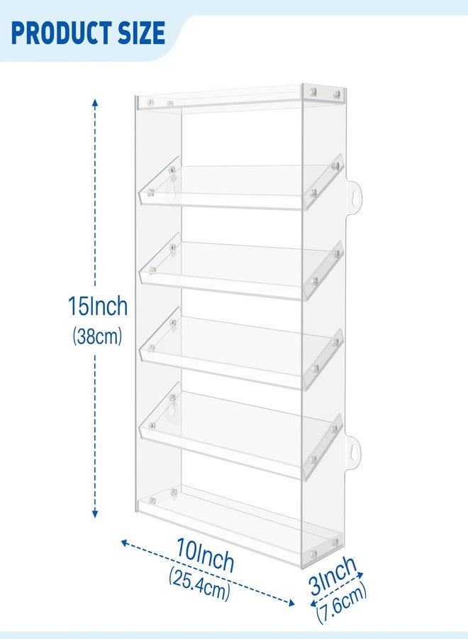 كيسلان علبة عرض أكريليك شفافة لسيارات الألعاب وسيارات ماتشبوكس، علبة عرض سيارات ماتشبوكس بستة أرفف، علبة تخزين متينة لعرض 48 سيارة لعبة من سيارات ماتشبوكس (شفافة) - Image 4